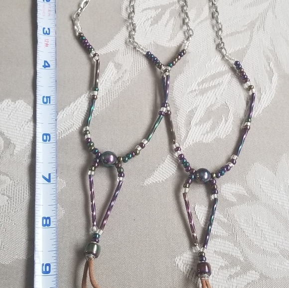 Boho Beaded Barefoot Sandals - Picture 4 of 6